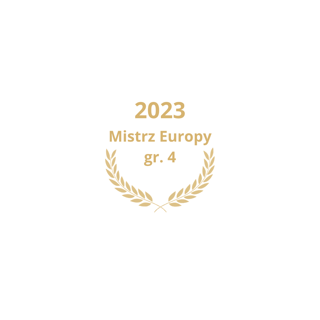 Grafkia przedstawiająca złoty laur mistrzowski 2023